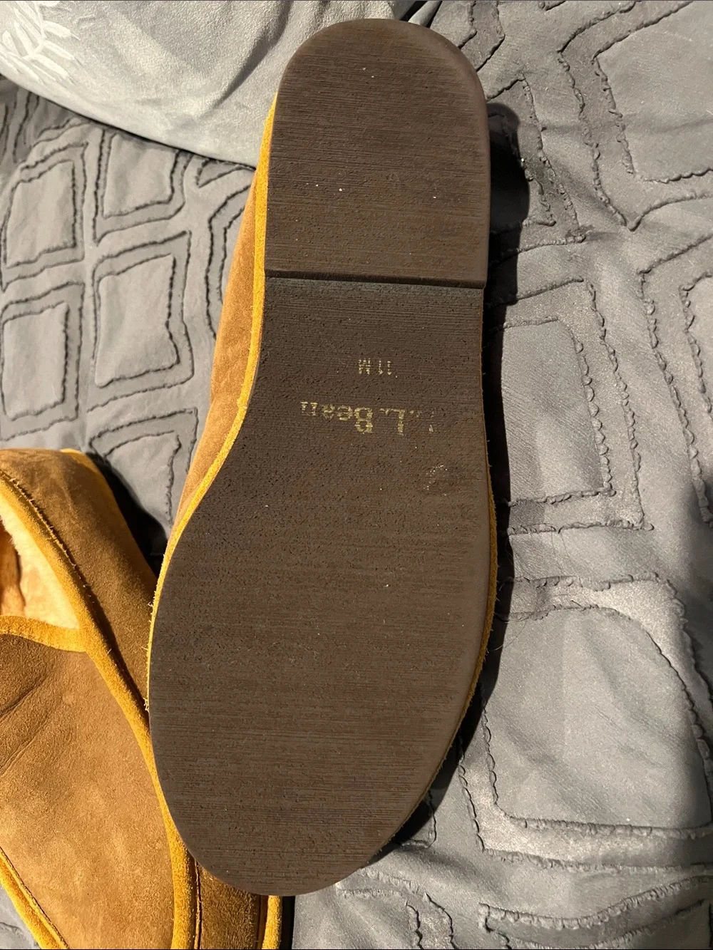 L.L. Bean suede slip